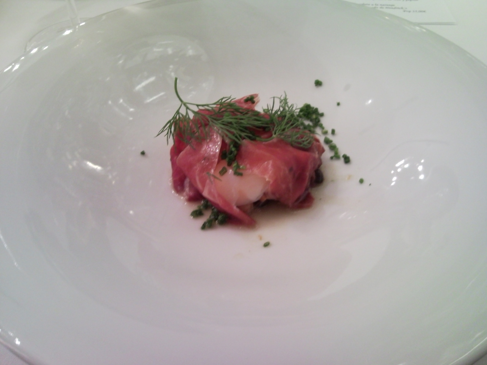 Restaurante Alejandro del Toro Timbal de setas de temporada con huevo a baja temperatura y jamón ibérico